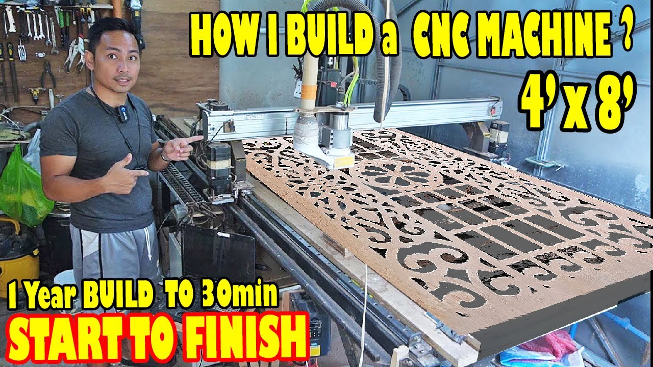 Full-Size CNC for  Step-by-Step Guide to Build Your Own! 4'x8' CNC MACHINE.