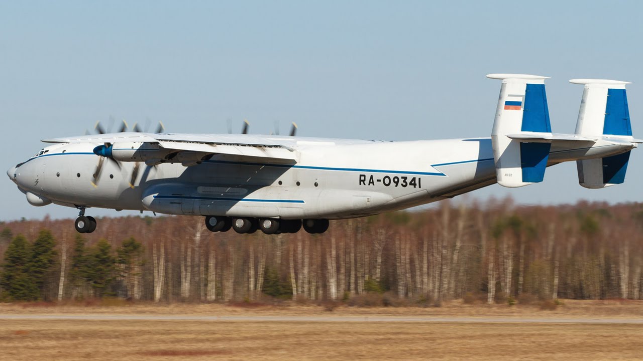 ✈Ан-22А RA-09341 ВВС. Взлет. Тверь - Мигалово 2014 KLD/UUEM