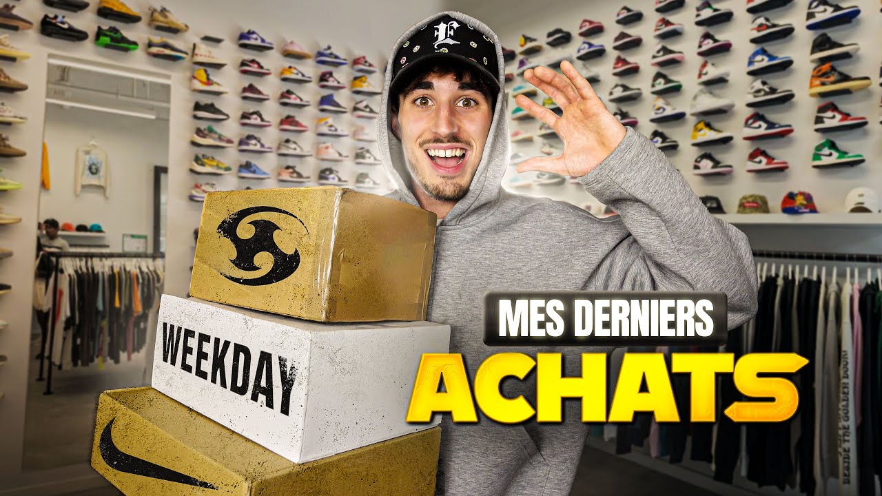 Mes DERNIERS ACHATS STREETWEAR et SNEAKERS ( -2200€ )