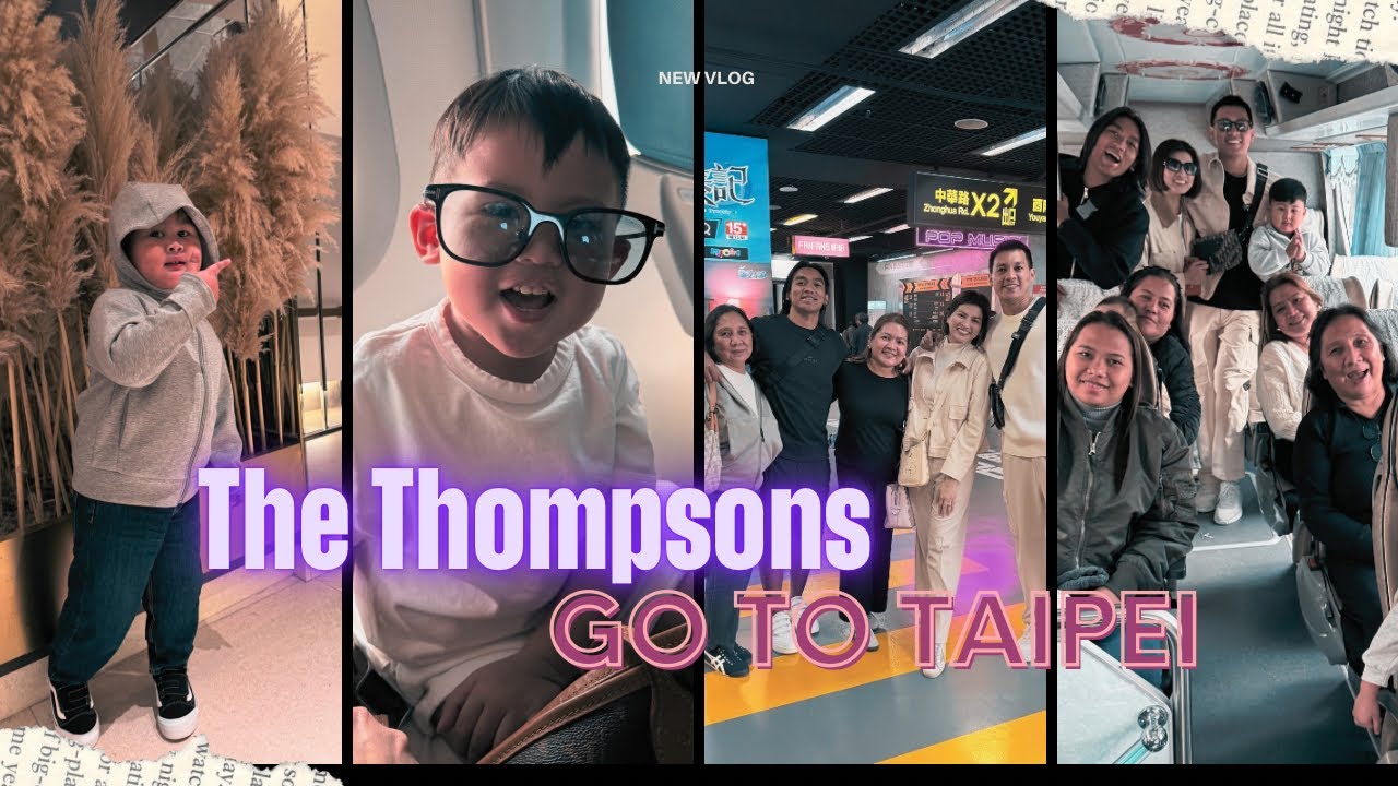 Lipad sabay foodtrip sa unang araw!🇹🇼 #TheThompsons