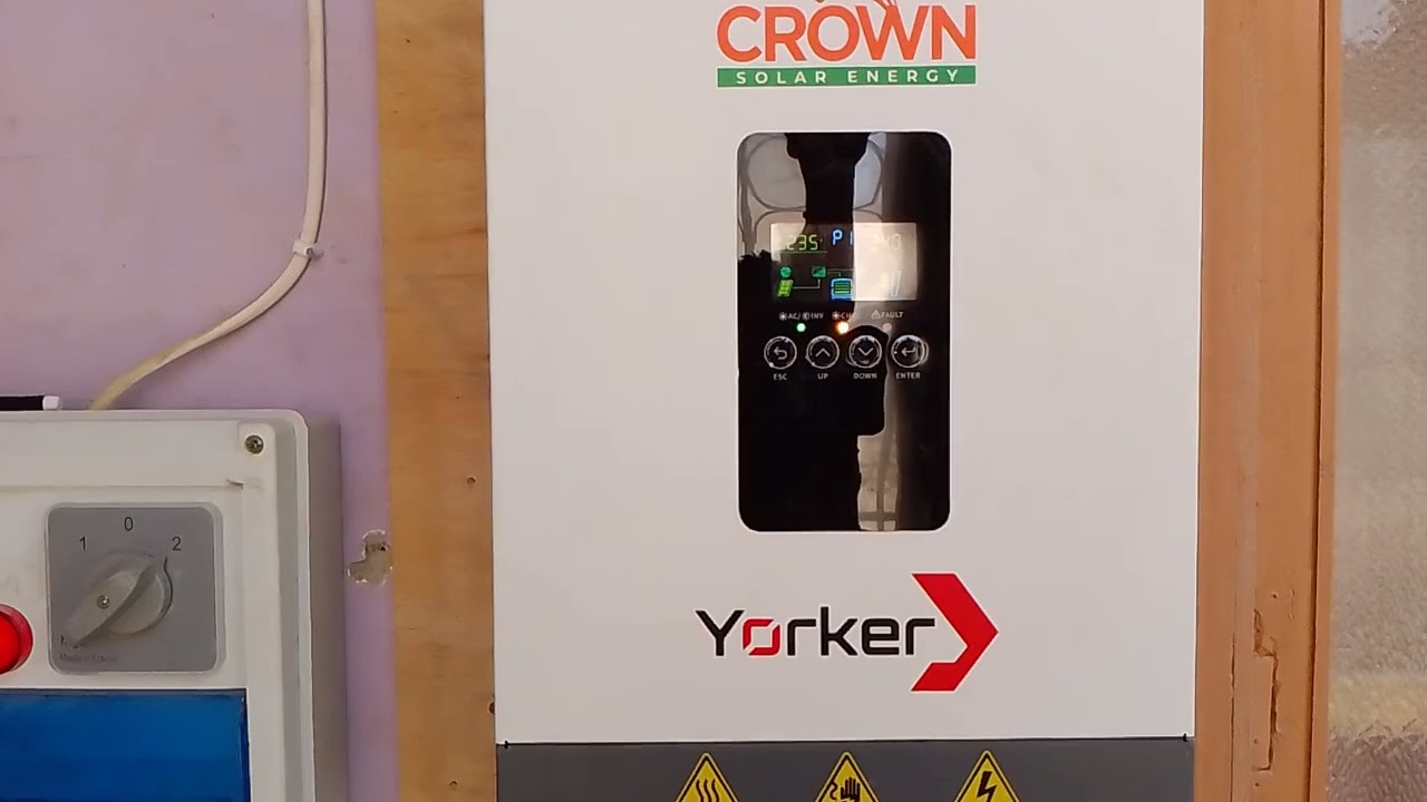 Crown yorkar 3.6 inverter and crown solar panels 585wN type review 