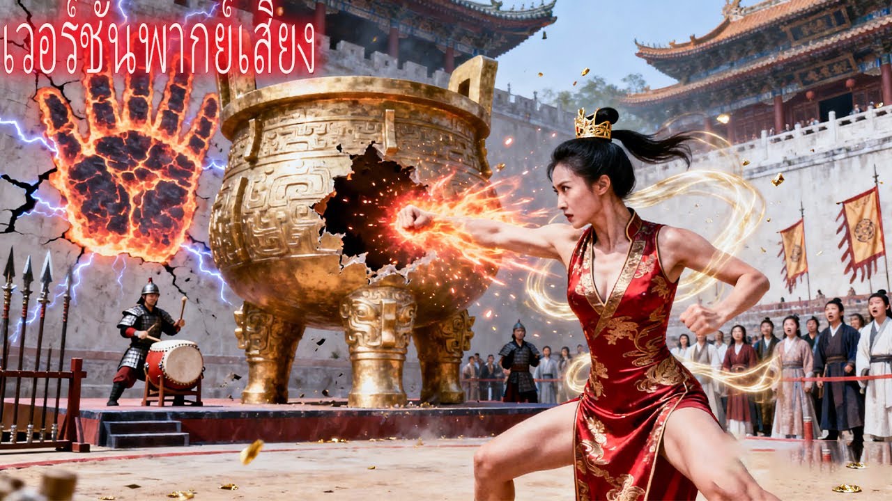 สาวที่เป็นอัจฉริยะยุทธ์แต่ถูกห้ามฝึก ฟาดหมัดเดียวทำลายหม้อพันกิโล ทุกคนคุกเข่า!