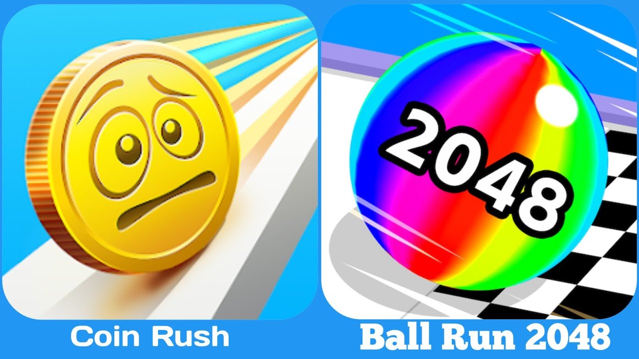 Ball Run 2048 vs Coin Rush - Max Levels Unlocked Speedrun Gameplay
