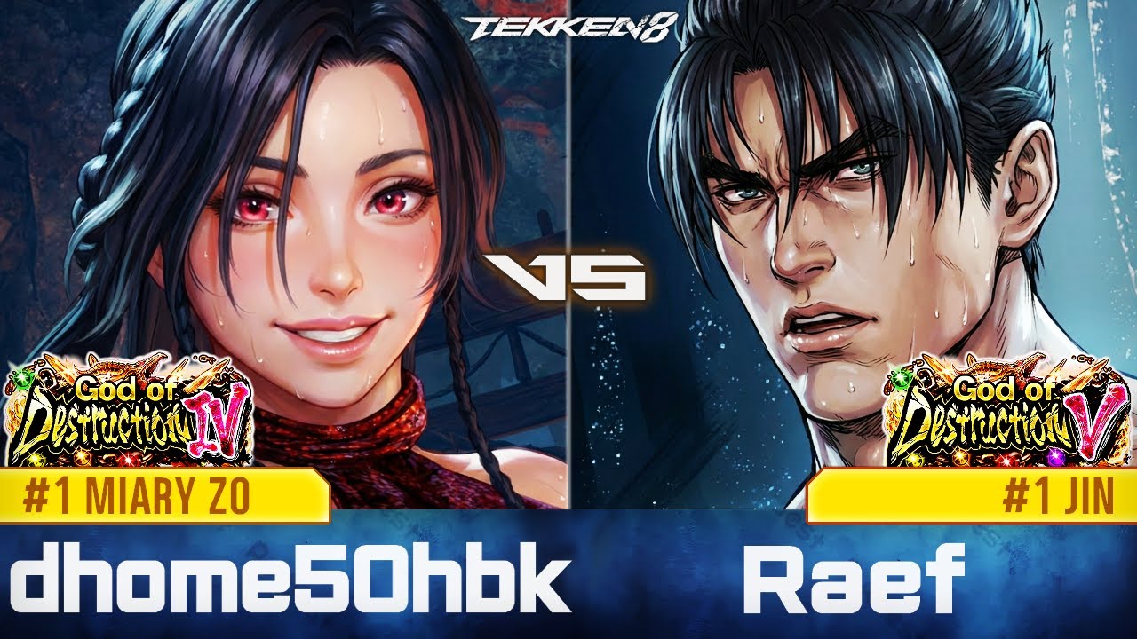 TEKKEN 8 ⚡ MIARY ZO (dhome50hbk) vs JIN (Raef)