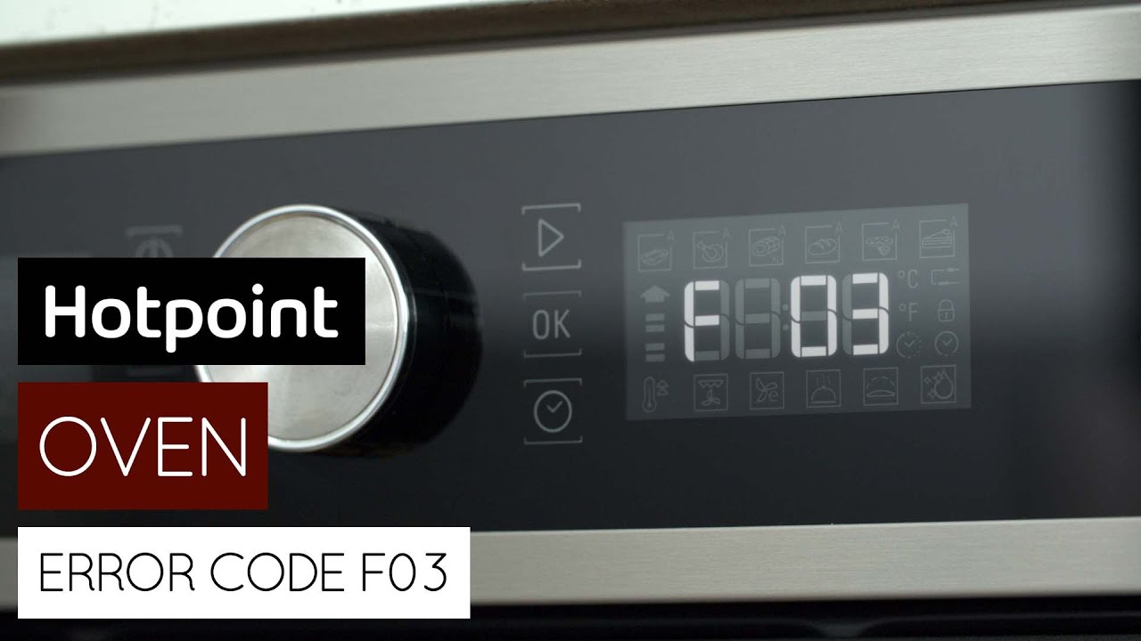 Код ошибки духовки F03 | Hotpoint
