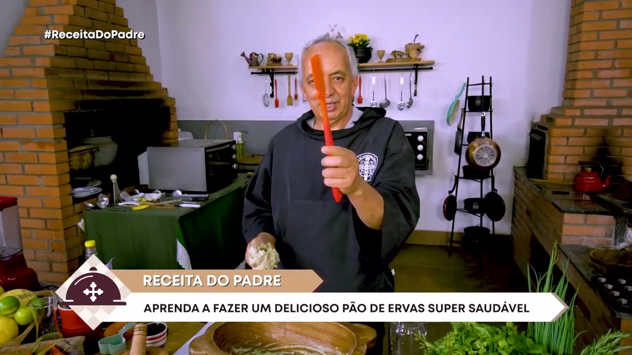 Receita do Padre - Como fazer um pão de ervas? - #pãocaseiro #pãofofinho