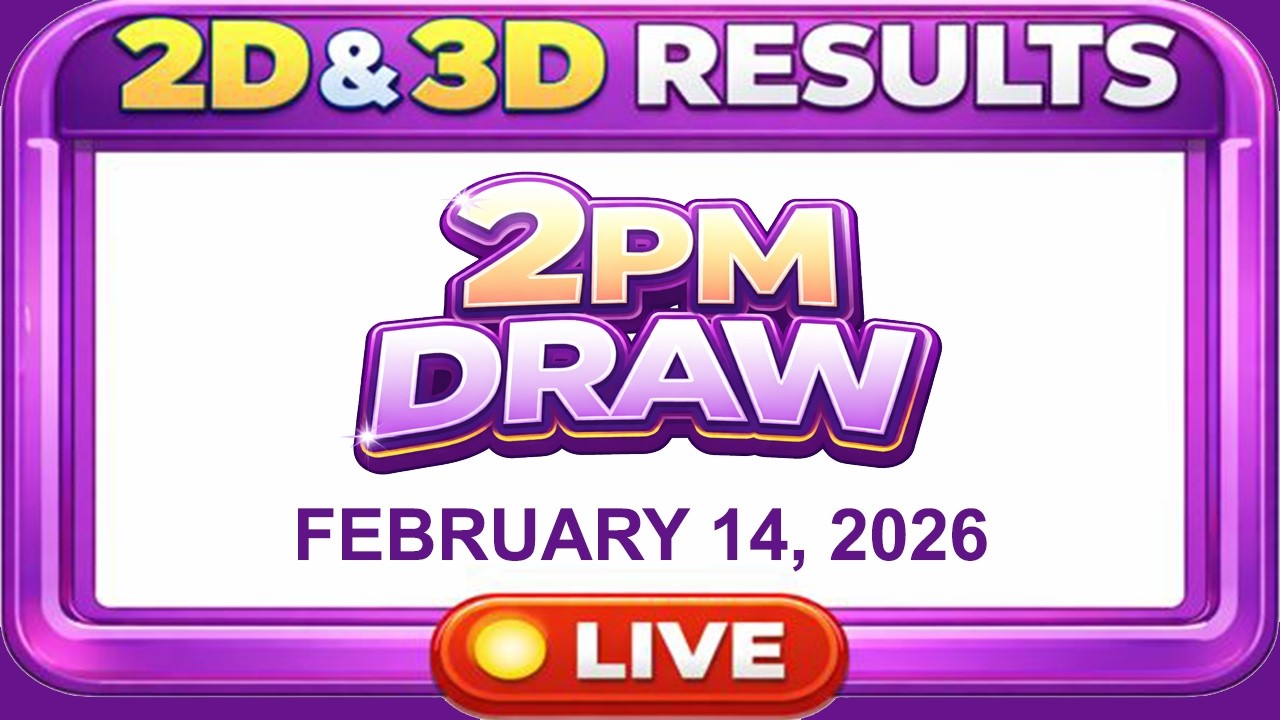 2pm Lotto Result Today Draw February 13, 2026 Swertres EZ2 PCSO Live
