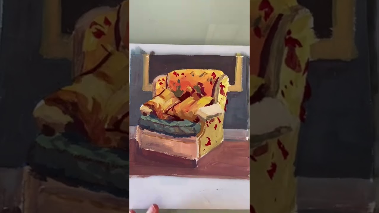 Alla prima gouache.