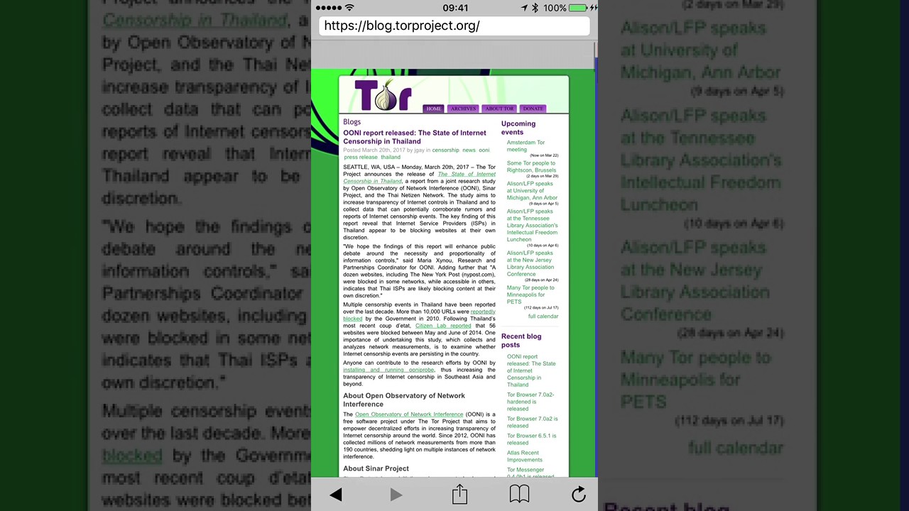 Onion Browser App Preview - view secure web from iPhone
