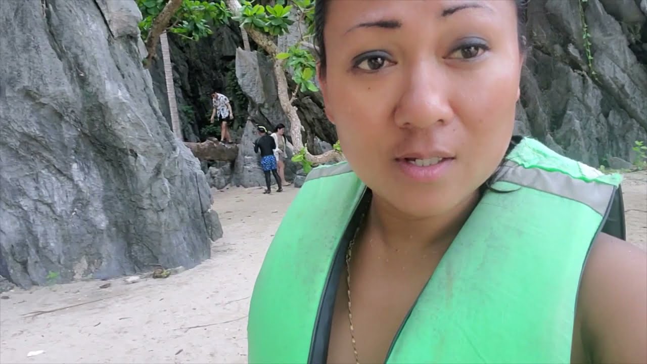 SECRET LAGOON, BEACH & ROCK FORMATION in El Nido Philippines