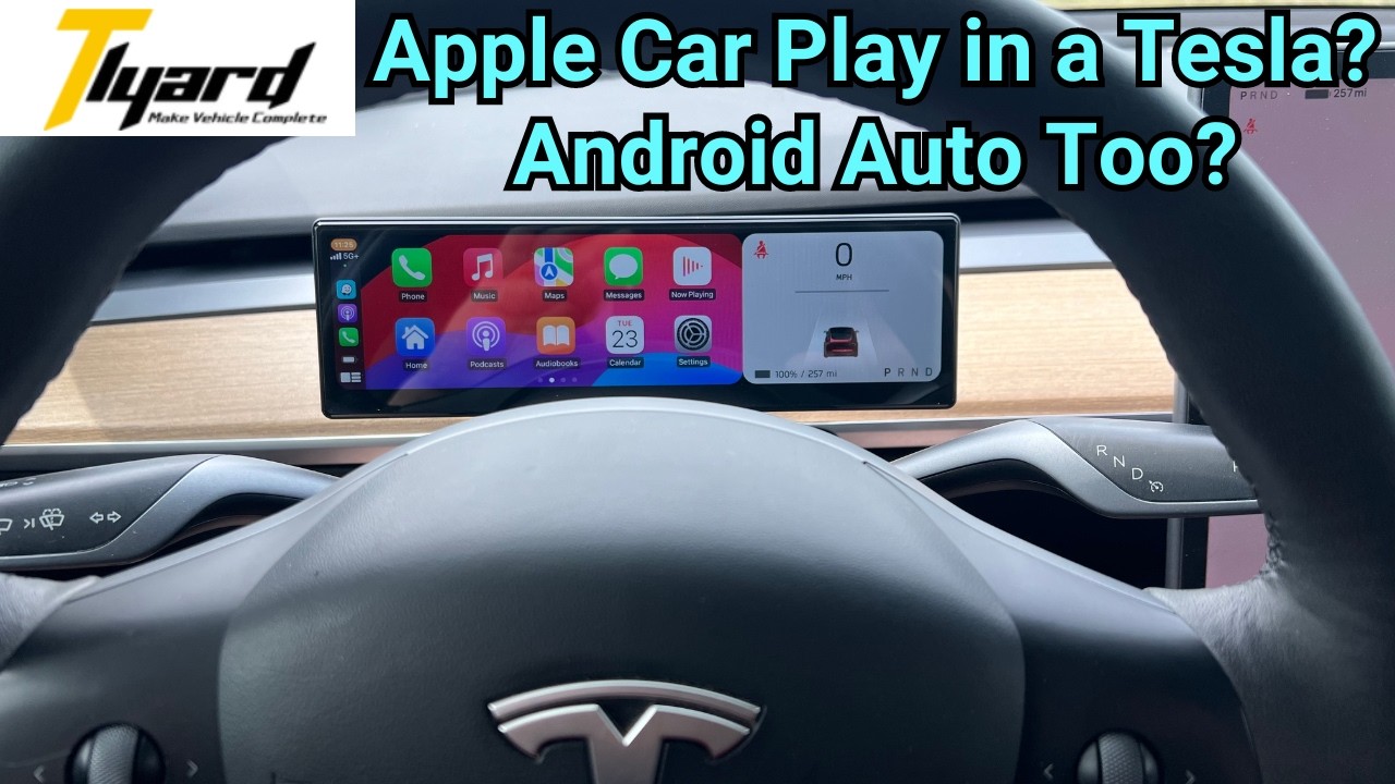 Apple Car Play In A Tesla? Testing the Tlyard T12 Dashboard Screen