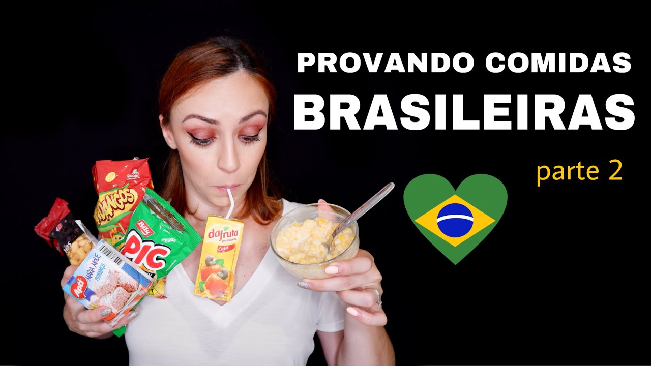 ASMR Portugal: Provando comidas e doces do Brasil - parte 2