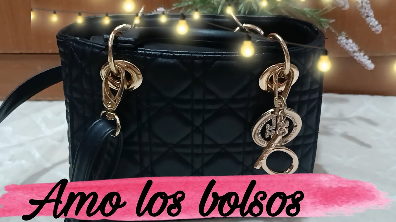 Qué hay en mi bolsa inspirada en Mini Lady Dior color negro #amolosbolsos #bolsas #quehayenmibolso