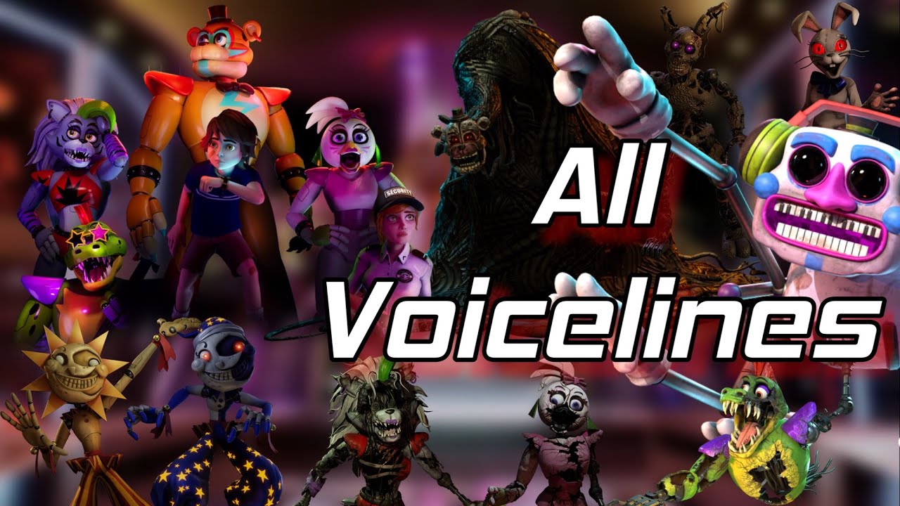 FNaF: Security Breach All Voicelines Remake (with subtitles)