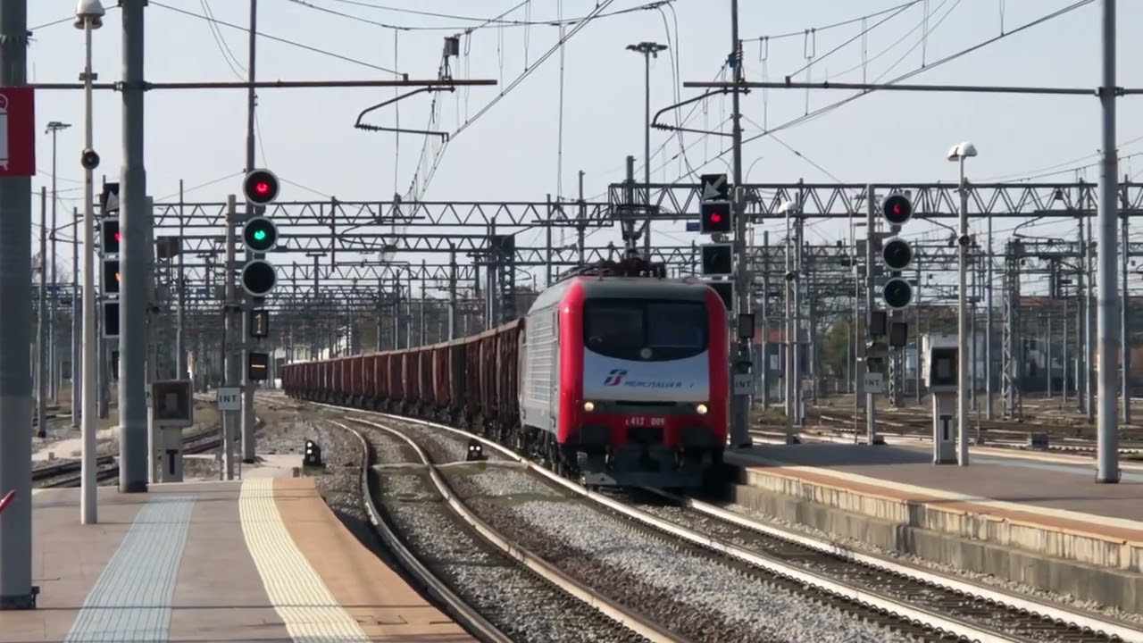 TRENI IN TRANSITO, ARRIVO E PARTENZA A VENEZIA MESTRE E VENEZIA SANTA LUCIA
