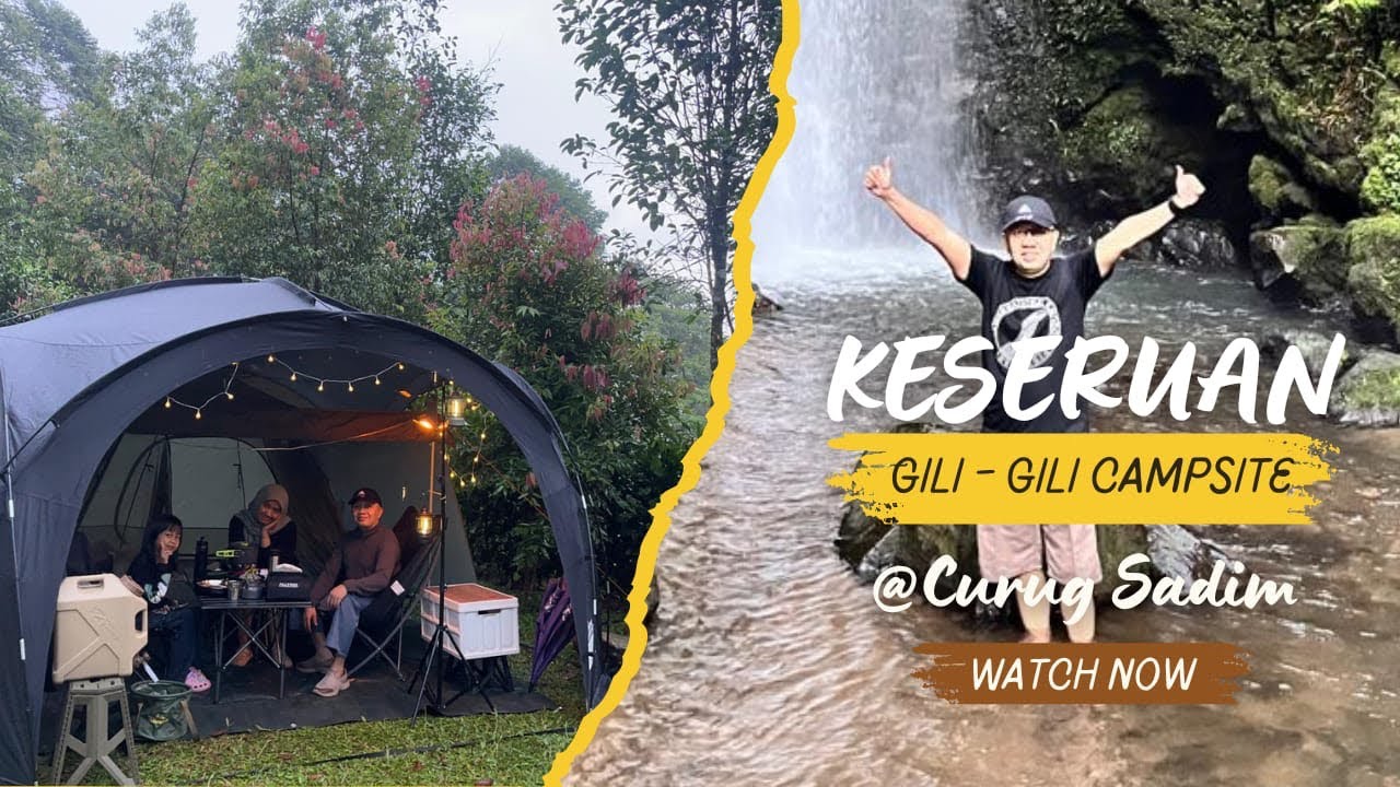 Camping Ceria @ Gili-Gili Campsite | Curug Sadim Subang | Perdana Octagonal Tent by Alltrek |