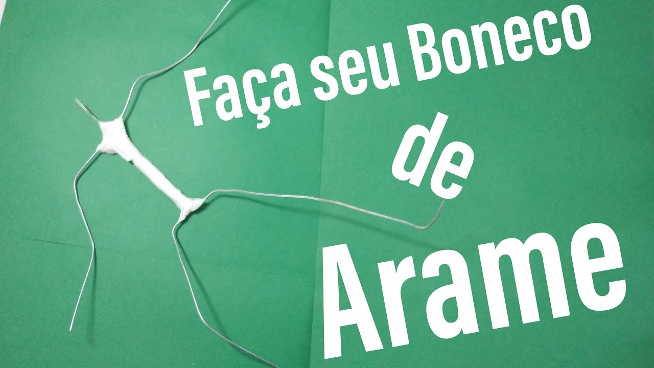 Como Fazer Bonecos de Arame Para Esculturas - Muito Fácil - DIY