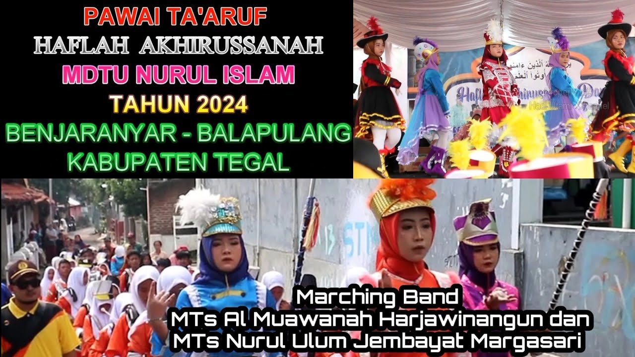 Meriah...Pawai Imtihan MDTU Nurul Islam Banjaranyar Balapulang Tegal Tahun 2024