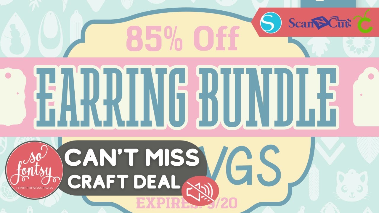 BEST Earring SVG Designs for Cricut Silhouette Scan N Cut Machines from So Fontsy!