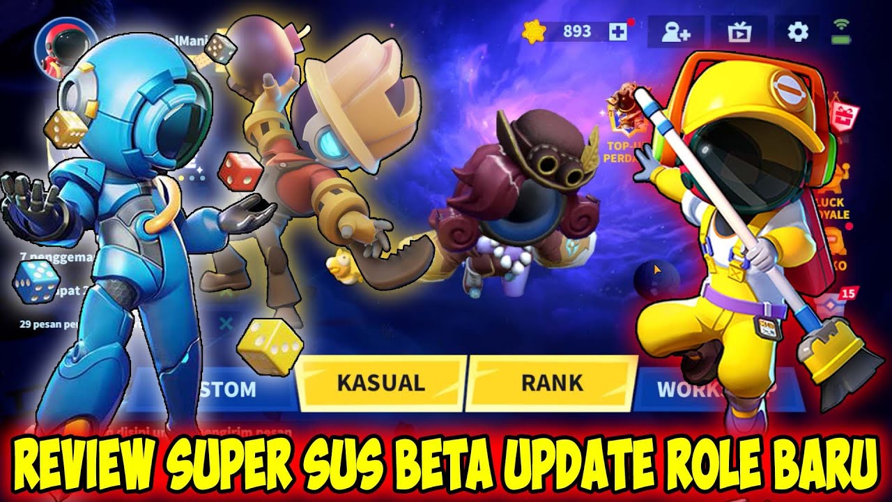 REVIEW SUPER SUS BETA ROLE BARU WHITE JACK !! Super Sus Indonesia