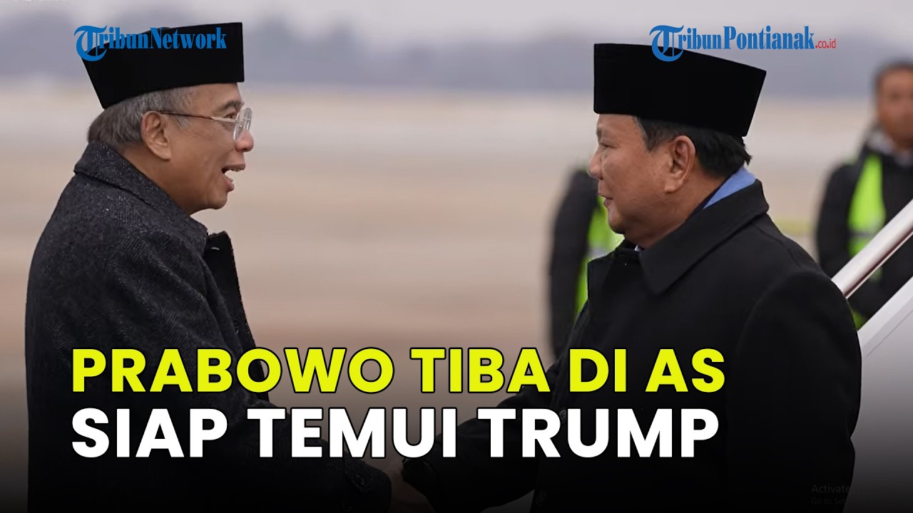 PRABOWO TIBA DI AS, SIAP BERTEMU DONALD TRUMP BAHAS KERJA SAMA STRATEGIS