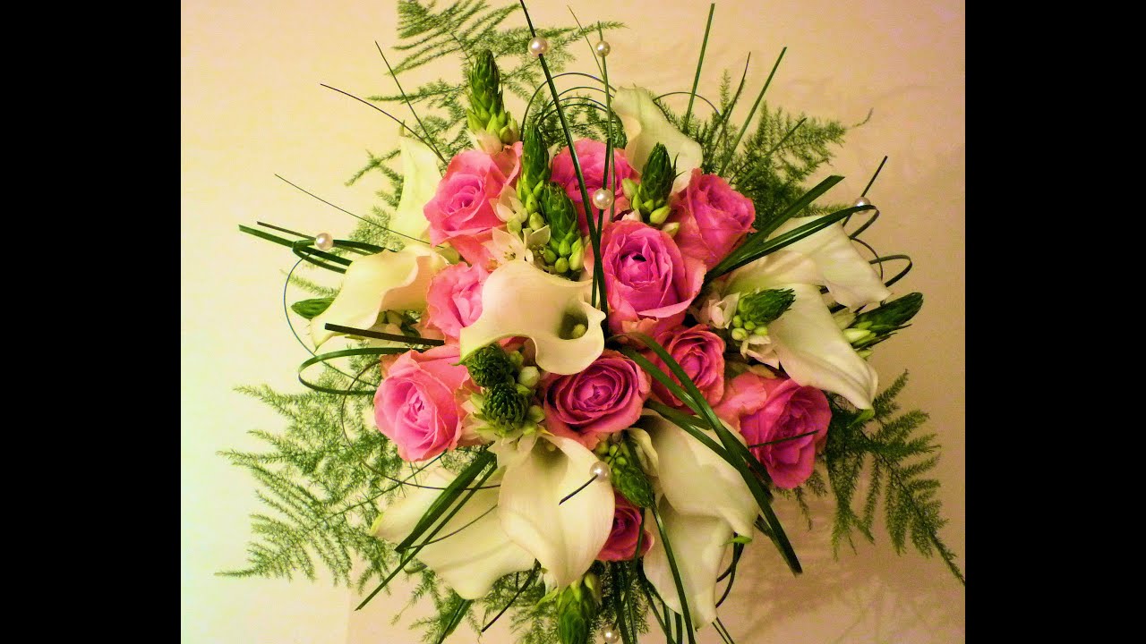 DIY Ramo de novia con calas y rosas
