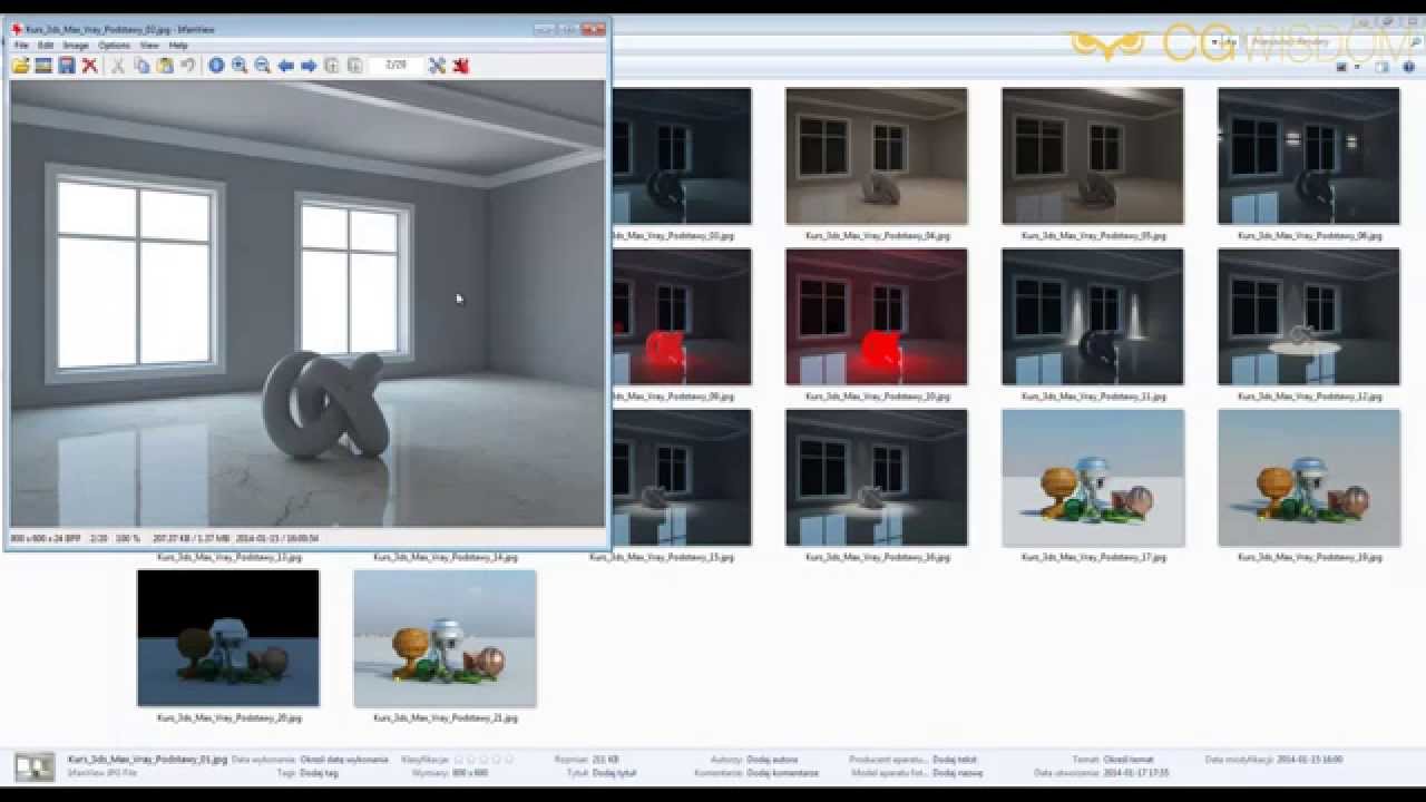 KURS - PODSTAWY - 3DS MAX - VRAY  - CGWISDOM.PL