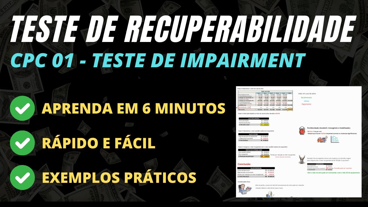 Impairment e Teste de Recuperabilidade: Aprenda em Apenas 6 Minutos!