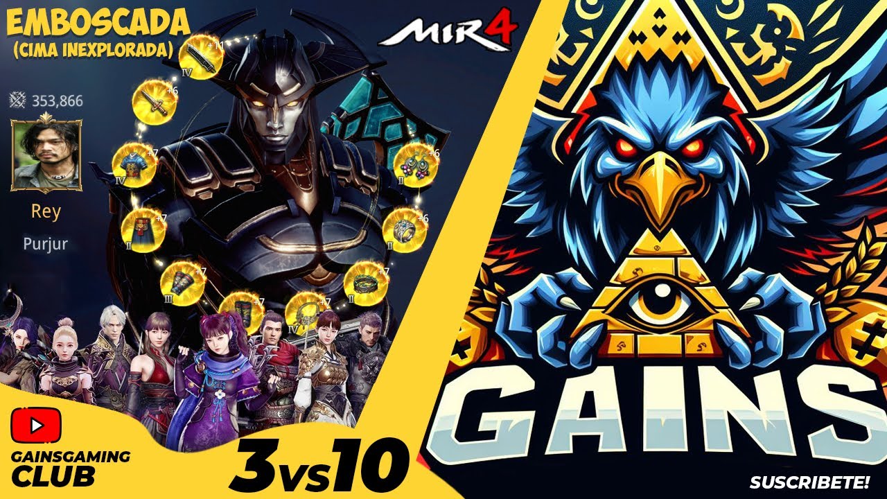 Mir4 | Taoista 230K | 3 vs 10 |  Gains vs Dominante en NA33