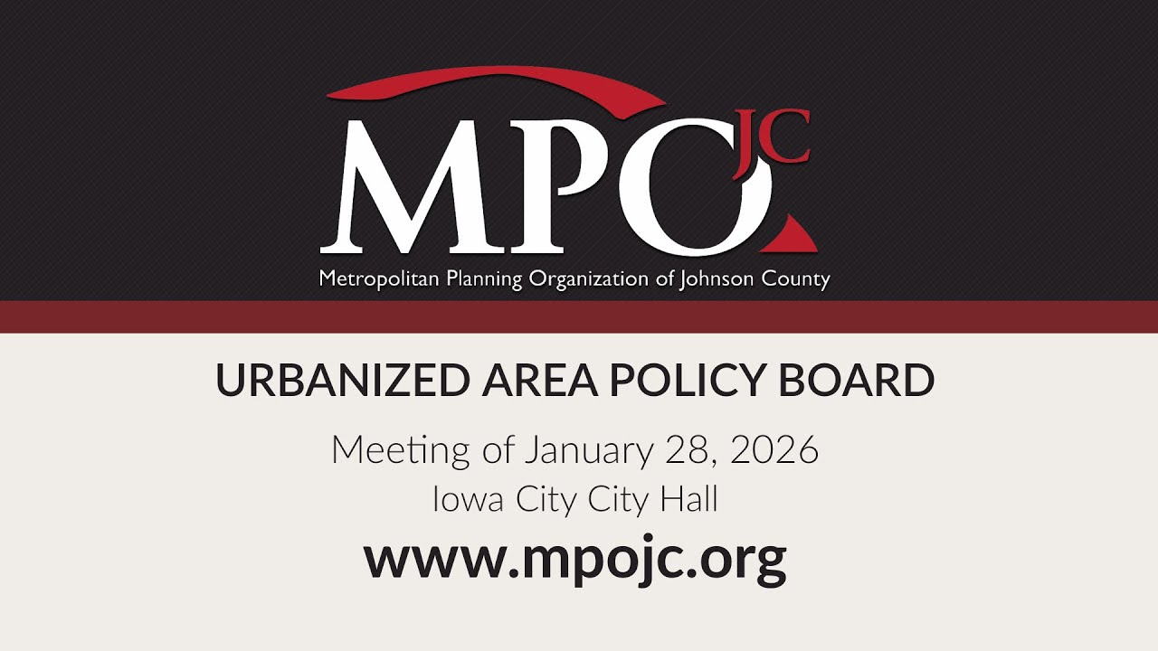 Metropolitan Planning Organization Urbanized Area Policy Board Meeting of January 28, 2026