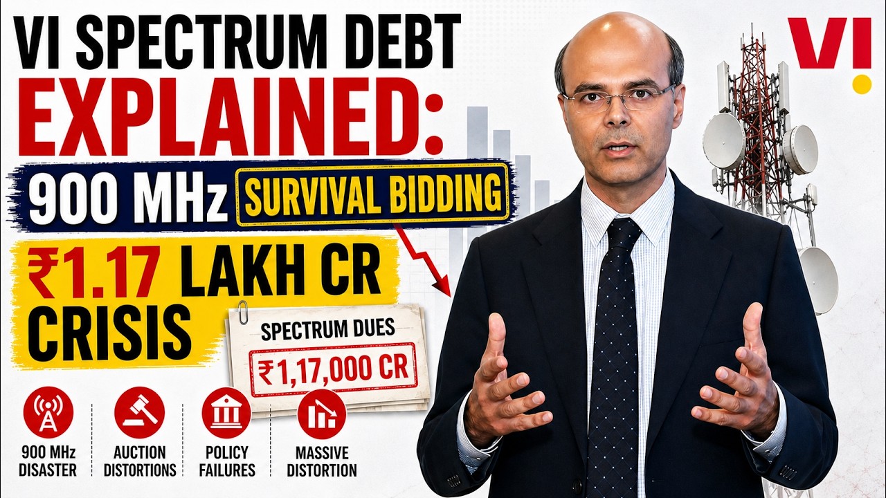 VI Spectrum Debt Explained: 900 MHz Blunder | ₹1.7 Lakh Cr Crisis