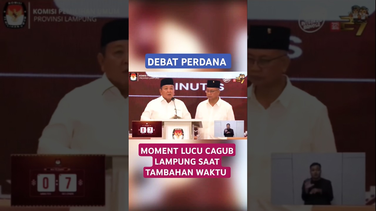 MOMENT LUCU CAGUB SAAT TAMBAHAN WAKTU #debat #pemilu2024 #lucu #lucungakak #moments#cagub#fyp#shorts
