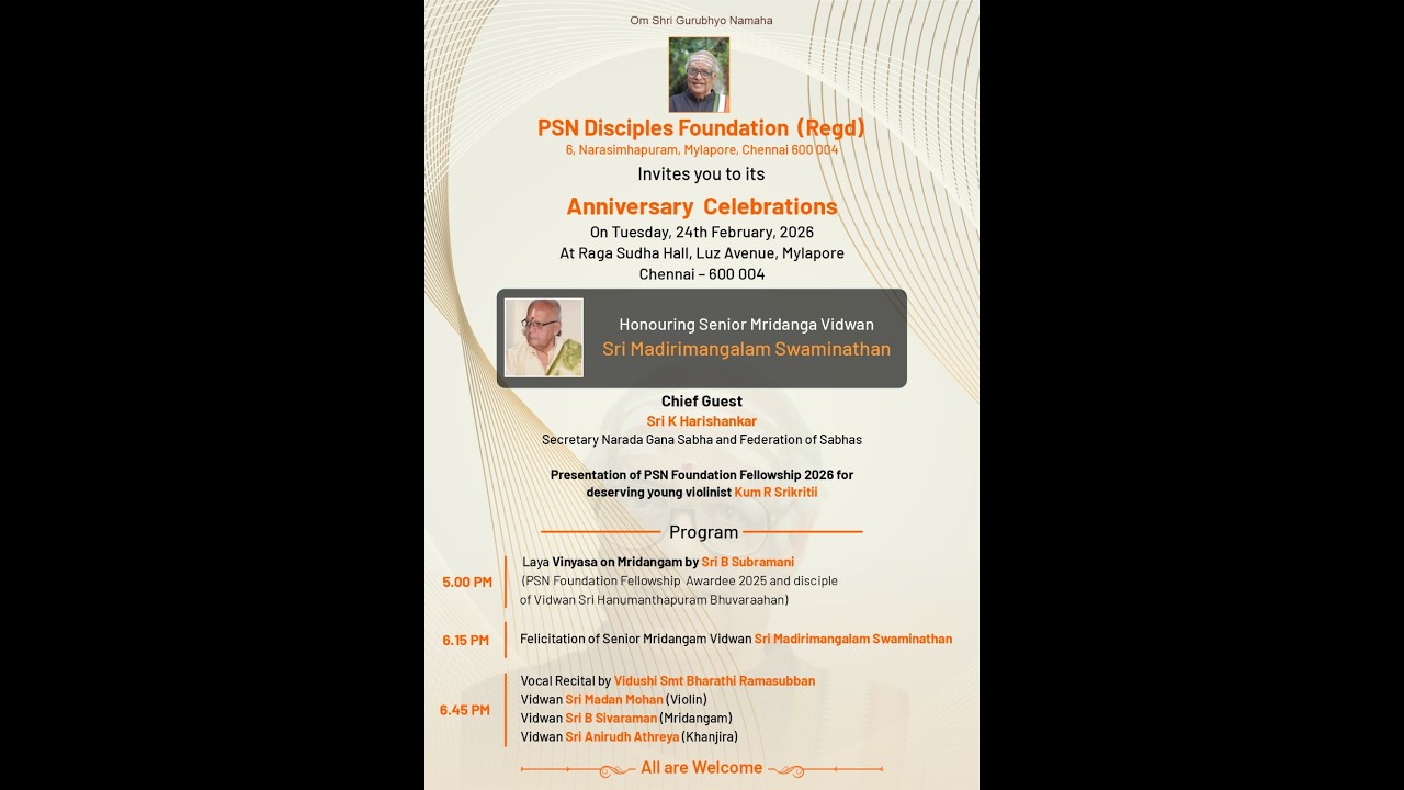PSN Disciples Foundation: Anniversary Celebrations