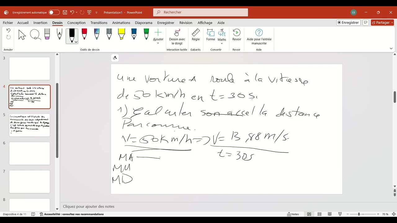 les bases de la dynamique.