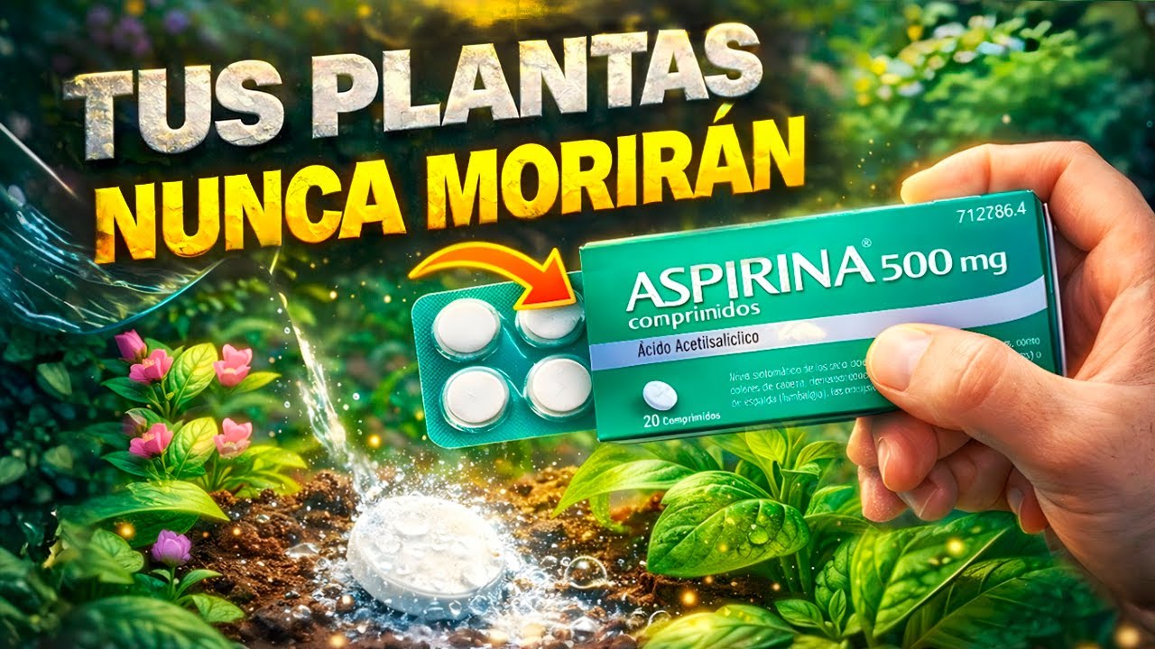 Echa ASPIRINA a tus PLANTAS y NUNCA Morirán!! Abono Casero para REVIVIR plantas Enfermas