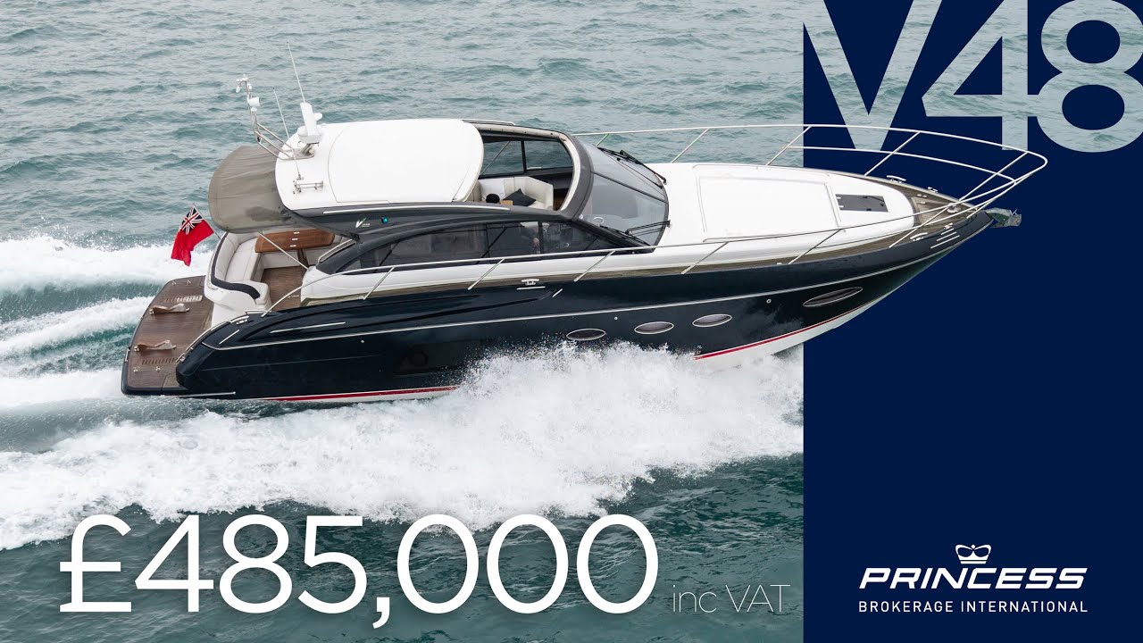 2014 (2015 Model) Princess V48 'Black Pearl' | FOR SALE NOW in Weymouth, UK