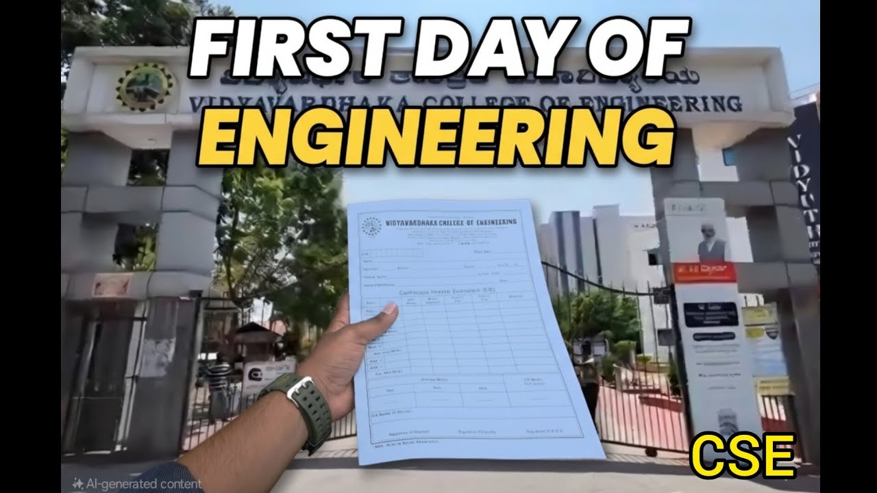 FIRST DAY OF ENGINEERING || VVCE || CSE || 2025