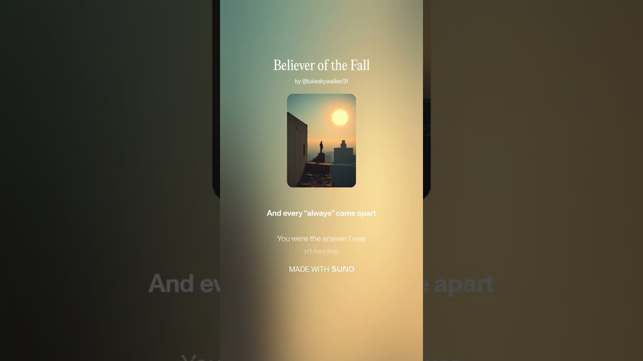 Believer of the Fall #believerofthefall #sunoaimusic #fanmade #viral #cinematicmusic #cinematicpop
