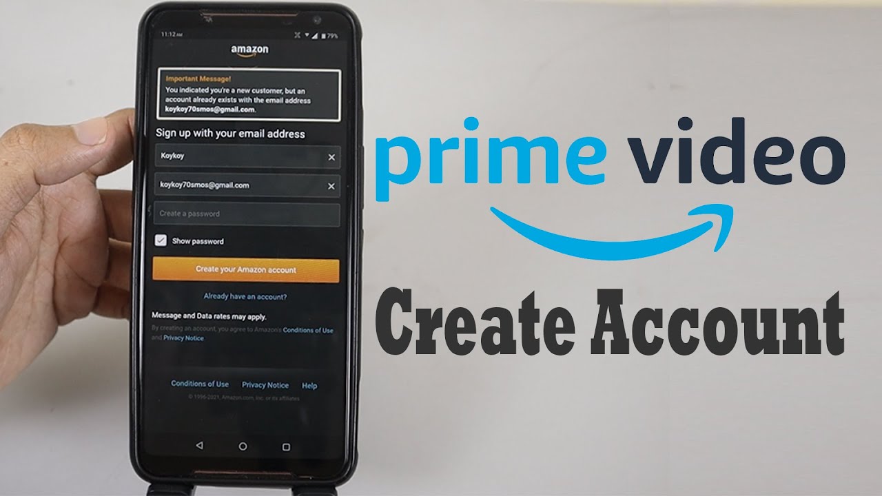 How to Create Amazon Prime Video Account