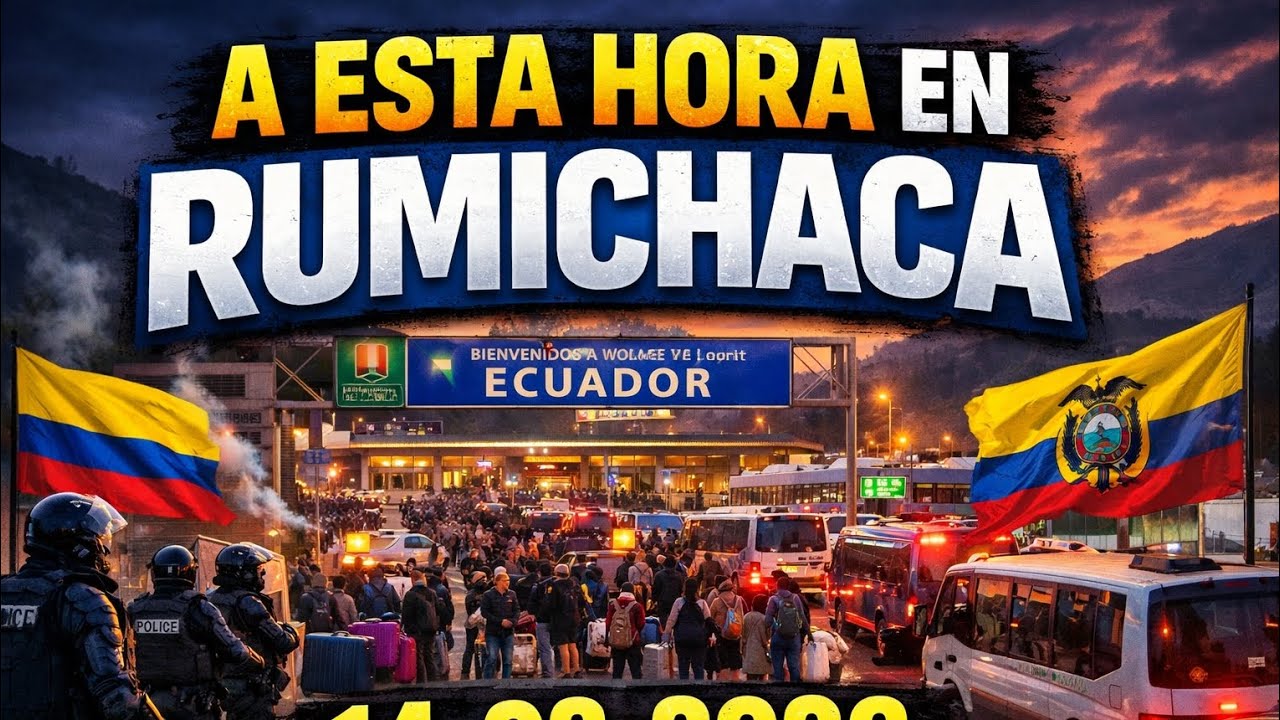 A esta hora en Rumichaca 14-03-2026