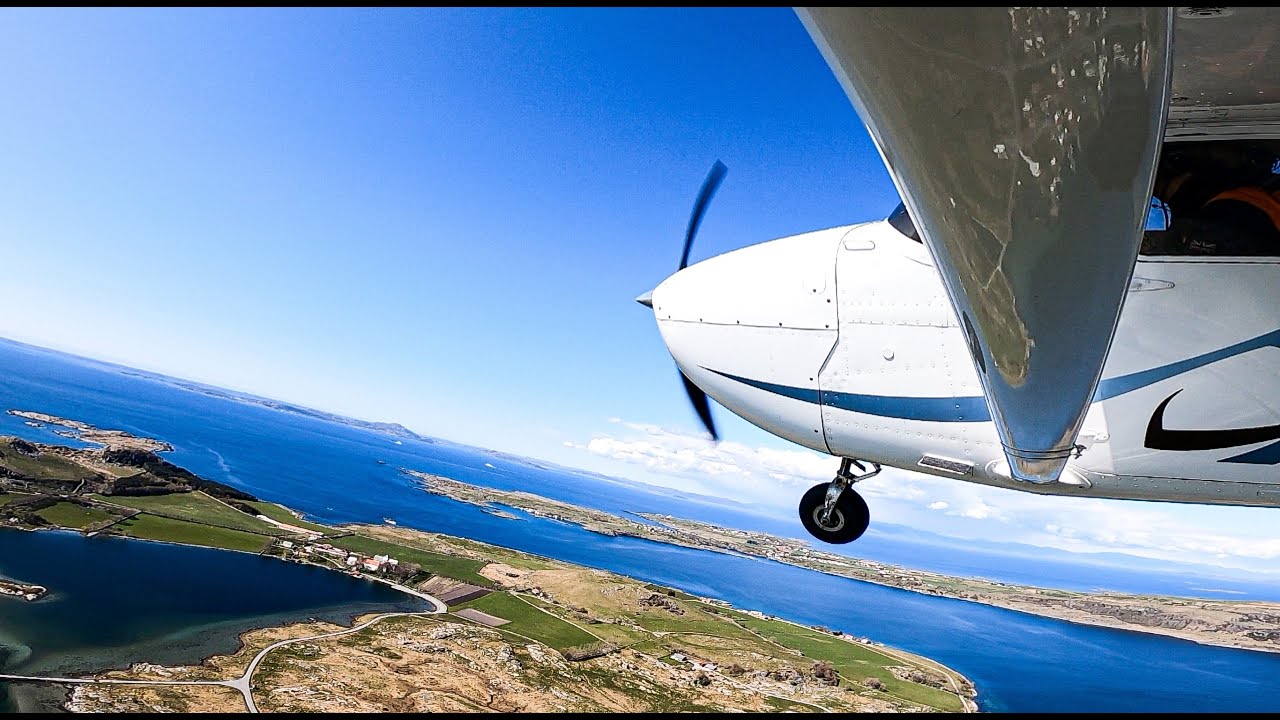 Cessna 172 | Stavanger-Rennesøy-Haugesund | GoPro Hero 8