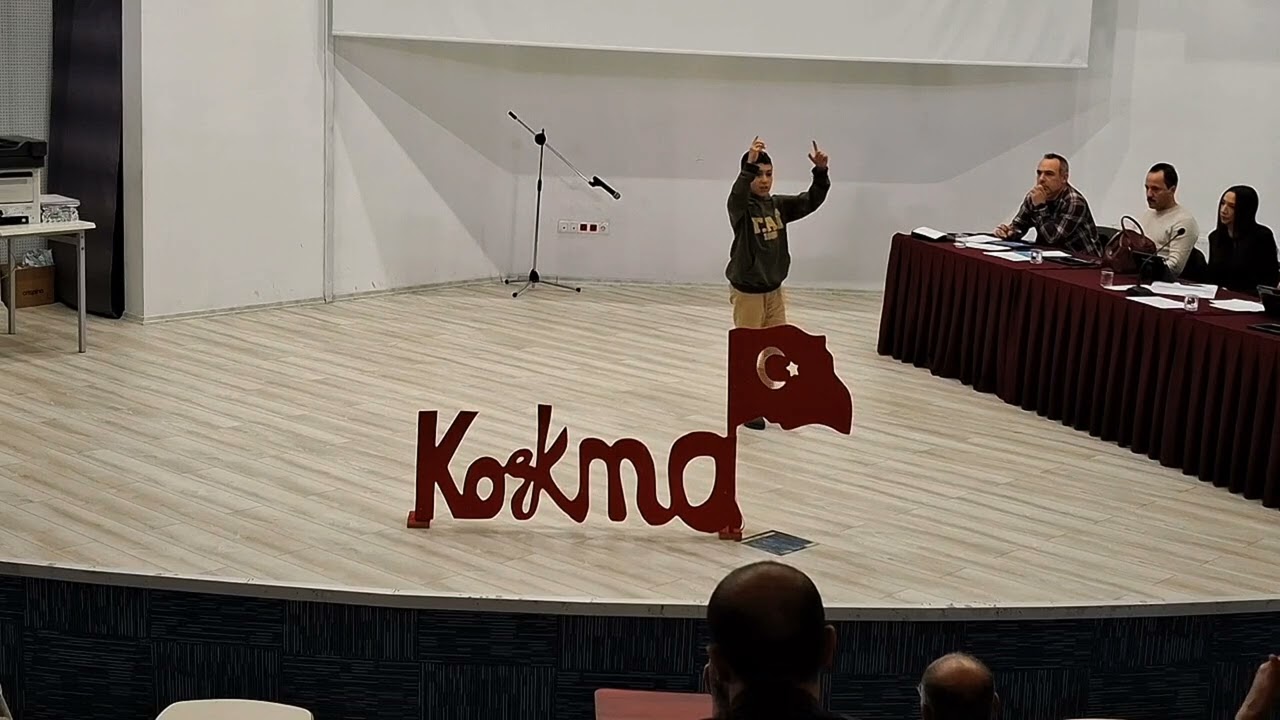 İstiklal marşı'nı güzel okuma yarışması Kütahya il birincisi MEHMET YUSUF BAŞAY