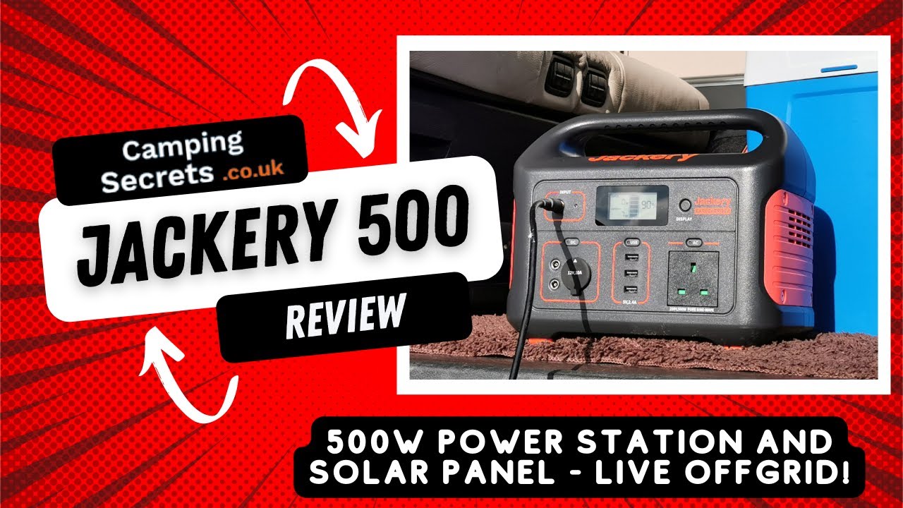 Jackery Explorer 500 Review - SolarSaga 100 - Off Grid Camping!!