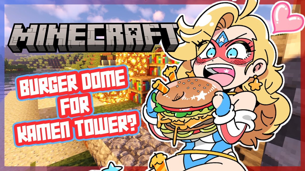 ⛏️What if we ate Burgers In Kamen Tower🟩 Minecraft!