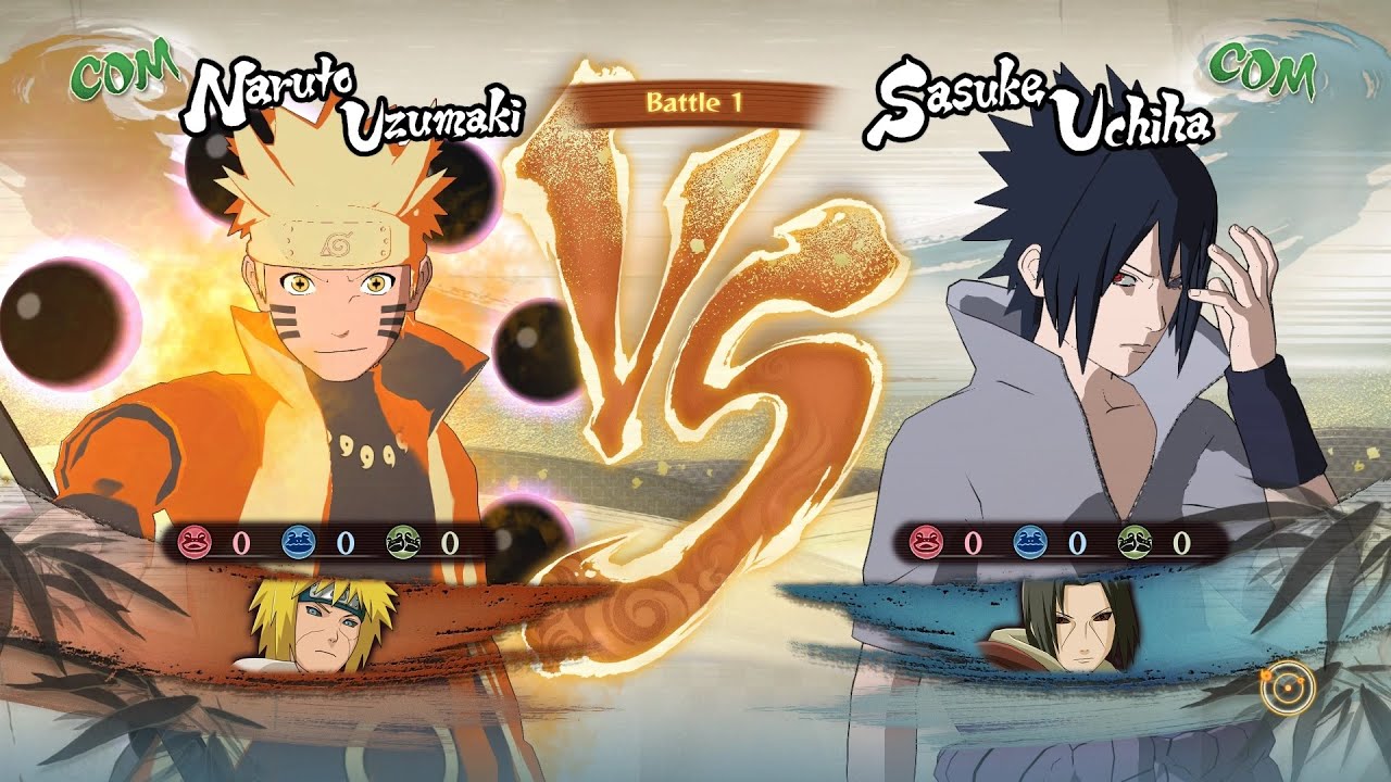 Naruto and Minato vs Sasuke and Itachi — Ultimate Ninja Storm 4