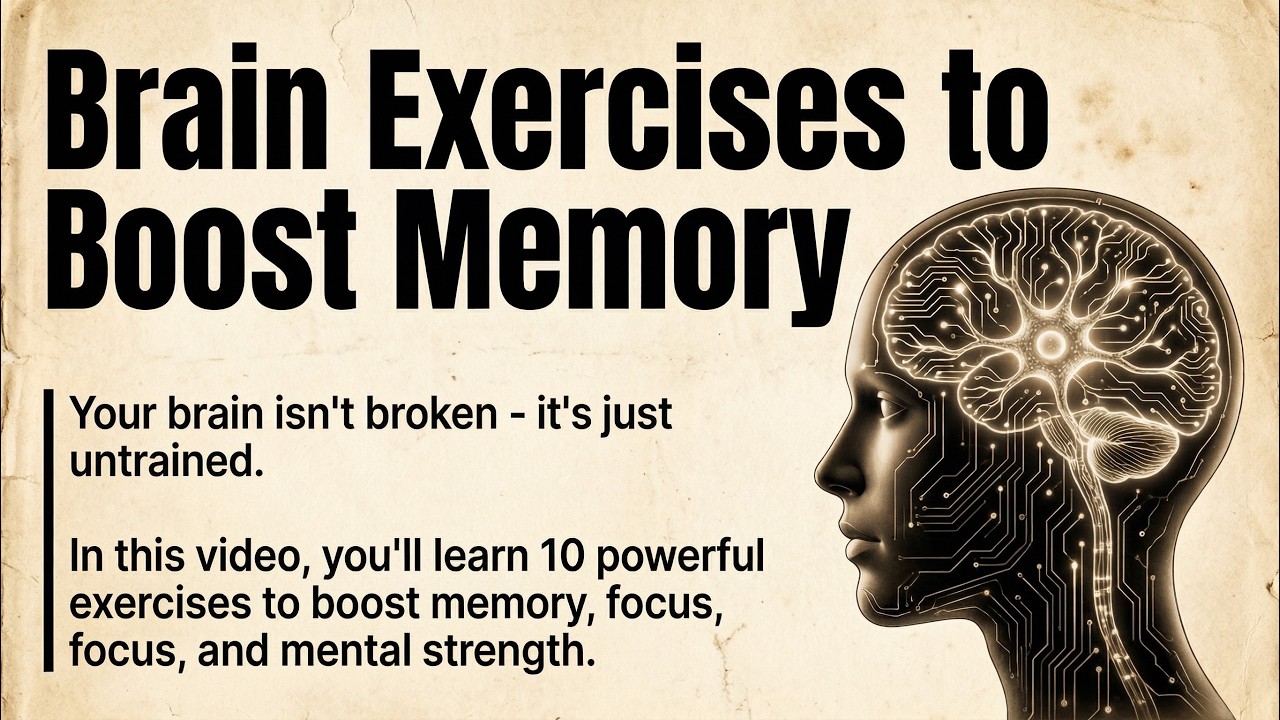 10 Brain Exercises to Boost Memory, Focus & Mental Power | Graded Reader | Improve Your English✅️
