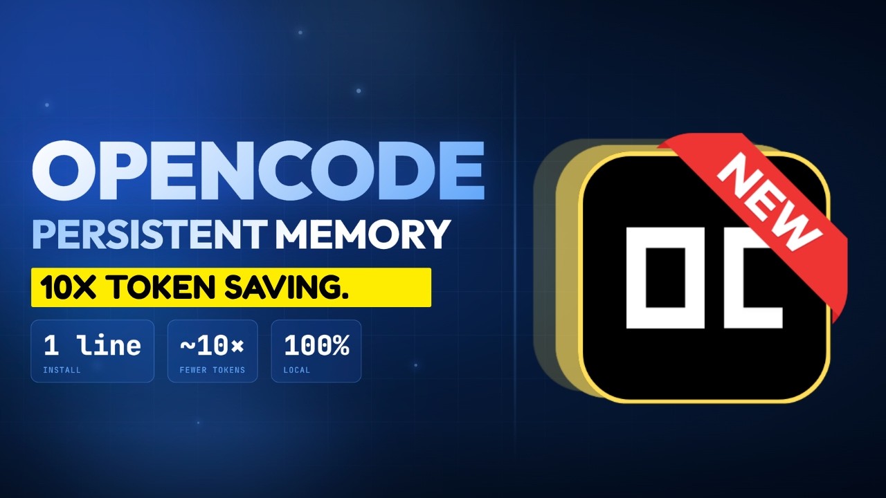 OpenCode Persistent Memory Across Sessions, 10x Token Savings