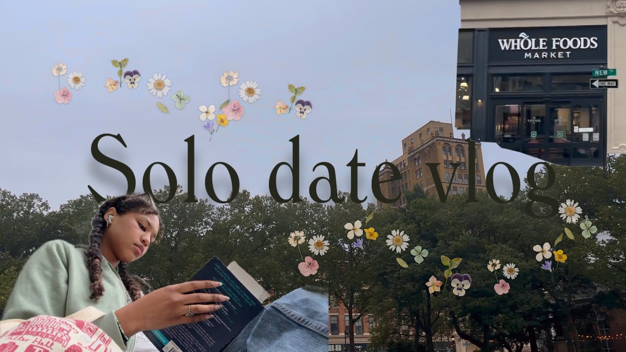 || solo summer date | poke + park + reading + shopping ||