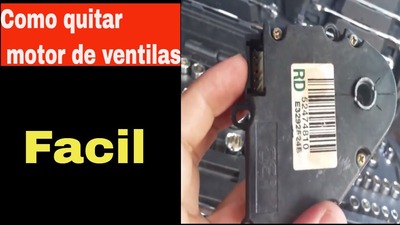 Como quitar el motor que controla las ventilas del aire acondicionado. (Chevy Silverado 2000 4.3l)