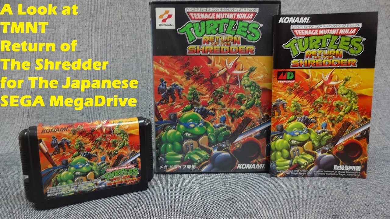 A Look at TMNT Return of The Shredder for The Japanese SEGA MegaDrive